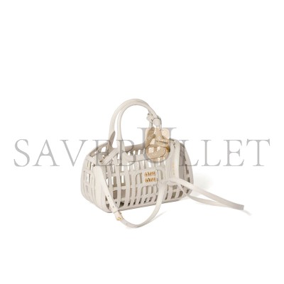 MIU MIU LEATHER BASKET 5BA294 (24*12.5*9cm)